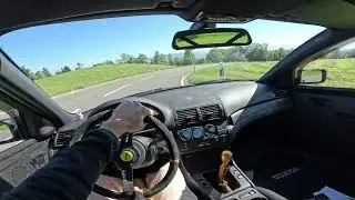 e46 downhill run winding mountain roads