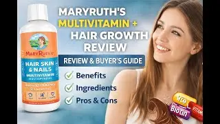 MaryRuth&rsquo;s Multivitamin + Hair Growth Review #MaryRuths #HairGrowthVitamins #LiquidMultivitamin