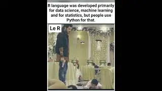 R language was developed primarily for data science but developer use python