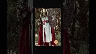 Artisans Hub Medieval Templar Knight Armor &ndash; Red Cross Tunic, Helmet & Shield Set!