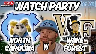 *LIVE* NORTH CAROLINA TAR HEELS vs WAKE FOREST DEMON DEACONS| Watch Party