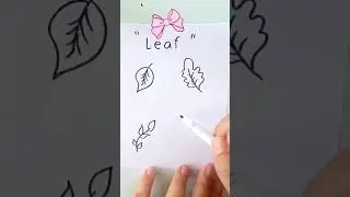 draw leaves easy way. #artideas #shortvideo #leaf #leaves #shorts #short #youtubeshorts #shortvideo