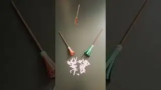 Diy Mini Paper Broom / How To Make a Toy Broomstick #craft #craftshort #papercraft #diy