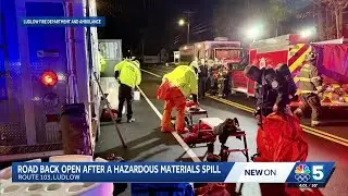 Route 103 Ludlow back open after a hazardous materials spill