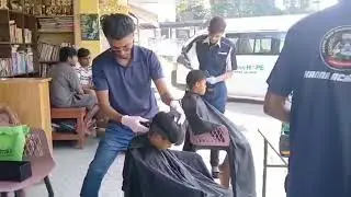 Kanna SALOON Academy students charity hair cut Praise Emmanuel Childrens Home #fypviral