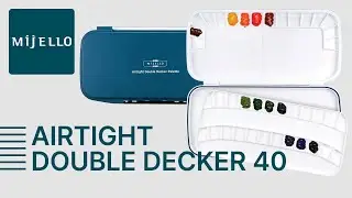 Mijello Airtight Double Decker Watercolor Palette 40wells_미젤로 에어 타이트 더블 데커 수채화 팔레트 40칸