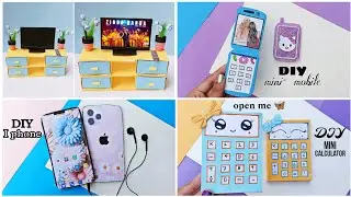 DIY easy 4 crafts Ideas |school crafts ideas | DIY origami craft | school hacks | diy phone craft