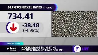 Nickel drops below new trading limit on LME