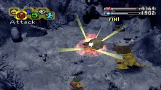 Digimon World PS1 - Greymon VS Meteormon