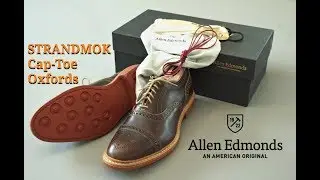 Обзор обуви Allen Edmonds | Оксфорды Strandmok с закрытым носком и подошвой из резины DAINITE