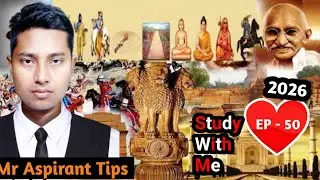 EP - 50 🧒🏫 Study with Live UPSC Aspirants ✍️ // ROOM Study