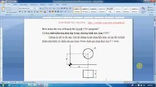 How many the way of loop in the Gcode CNC program?