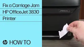 Fix a Carriage Jam | HP OfficeJet 3830 Printer | HP