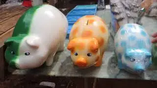Pintura de cofres em gesso