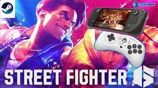 Street Fighter 6 - Steam Deck Gameplay with a Fightpad!