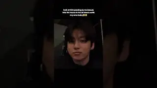 look at him pouting bc he blends into his house in his all black outfit🤣jungkook weverse live subs