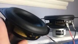 Dayton Audio ND105-4 Free Air Excursion Test