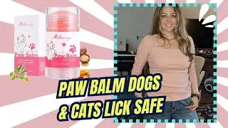 Paw Balm for Dogs and Cat Lick Safe Natural Coconut Oil Moisturizer