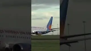 Jet2 737 departure from Leeds Bradford #automobile #aviation #planespotting #travel #jetliners