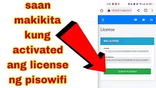 saan makikita ang license ng ating pisowifi