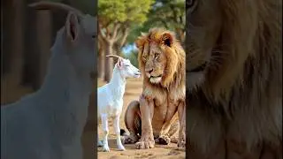 Sher aur bakri ki kahani #trending #viral #explore #ai #video #motivation #cartoon #animals #love