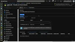 44. Updating SQL Database Firewall | IT Creator