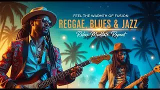Island Blues Instrumental: Mellow Sax & Reggae Groove for Stress Relief