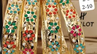 Polki bangles!! Jadau bangles!!Ad necklace ! Hair accessories