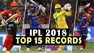 IPL 2018 : TOP 15 Records of ALL TIME - Impossible to break