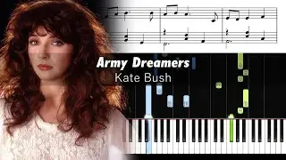 Kate Bush - Army Dreamers - Piano Tutorial with Sheet Music