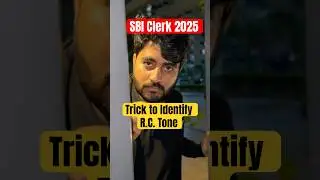 🧟Trick for RC tone (SBI Clerk 2025) #Vishalsirog