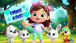 I Want A Pet! 🐶🐱 | Pets Care | Fun Animal Care Song for Kids | Nursery Rhyme & Dance | Kidzicle
