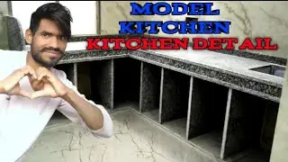Model kitchen kaise banta hai  kitchen ka slip kitne inch per rahata ha #tiles #marbal #contactor