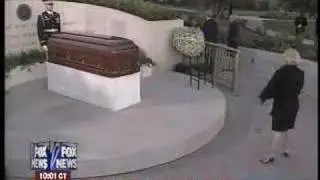 Thatcher, Schwarzenegger, Scott Baio at Reagan Funeral