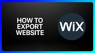 How To Export Wix Website Tutorial