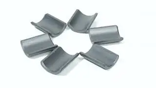 Arc Tile Segment NdFeb Magnet