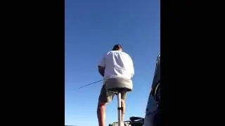 Captain Castaic lands fish...