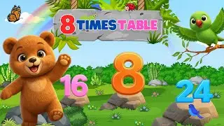 📚 Table of 8 Song | Multiplication Tables for Kids 🧮@KHOKHOKIDSTV