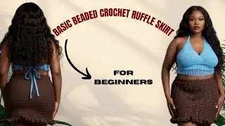 🌸 Crochet Beaded Ruffle Skirt Tutorial | Step-by-Step for Beginners & Pros #crochetskirttutorial