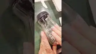 Reciclado de frascos de cafe con nuestros calcos vitrificables
