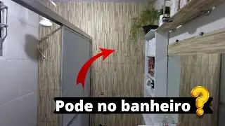 DECORANDO BANHEIRO COM PAPEL CONTACT - BOX DE ACR&Iacute;LICO PINTADO - SUPER BARATO