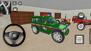 😤Modified green police car 🚨 Gangster Life in Indian Streets | Open WorldGame game for android⛽