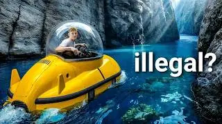 I Built a Homemade Submarine to Explore an Underwater Canyon