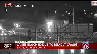 Section of State Route 429 in Orange County closed after fatal crash