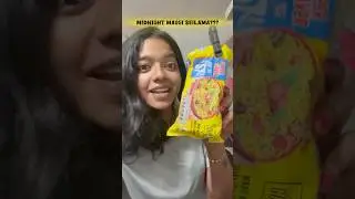 🍜Midnight Maggi seilama😎 | Korean style Maggi ah Ethu😱 | #minivlog #ytshorts #missmiracle