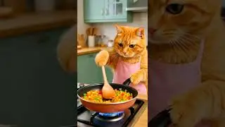 Orange Cat Family Moments 🐱 💞 | Mommy &  kitten having fun | #catvideos #cutecat  #shorts