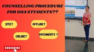 GOA🌴 COUNSELLING PROCEDURE? OFFLINE✅ OR ONLINE❌