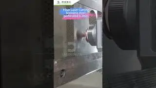 Stainless steel perforation 0.2mm #laser #lasercutting #laserdelta #shorts --- LASER DELTA