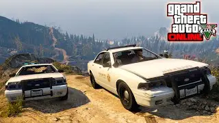 ¡COCHES DE LA POLICIA POR EL MONTE CHILIAD! - Locura TOTAL | Familia FALEX - GTA V ONLINE