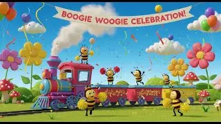 Bumblebee Bullet Train Boogie | Nursery Rhyme for Toddlers Kids Songs Sing Along 🐝🚄